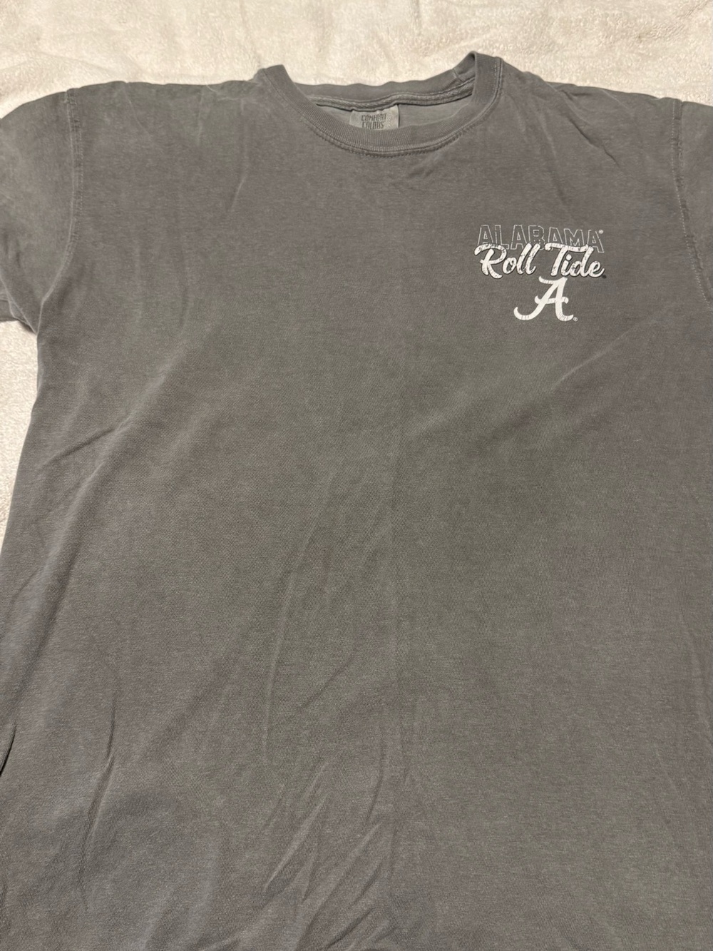 Comfort Colors Gray 'Roll Tide' Alabama Short Sleeve Tee